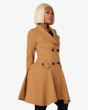 Spring/Summer Double Breasted Skater Coat (1102-SP) De La Creme