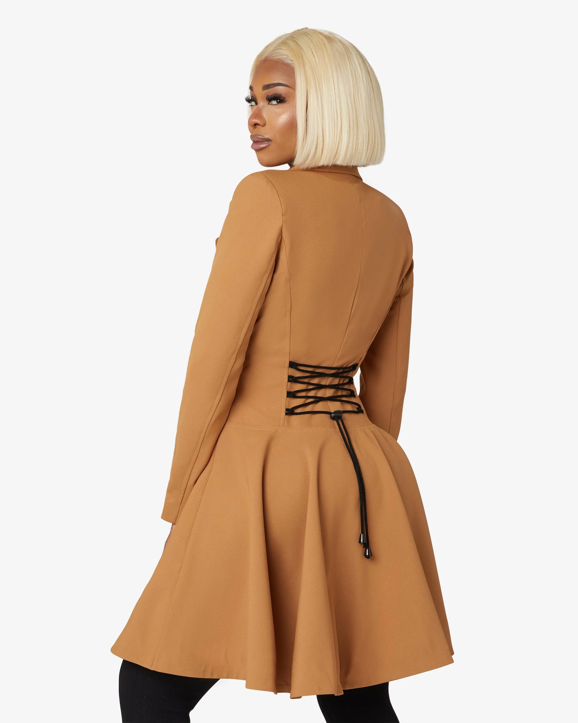Spring/Summer Double Breasted Skater Coat (1102-SP) De La Creme