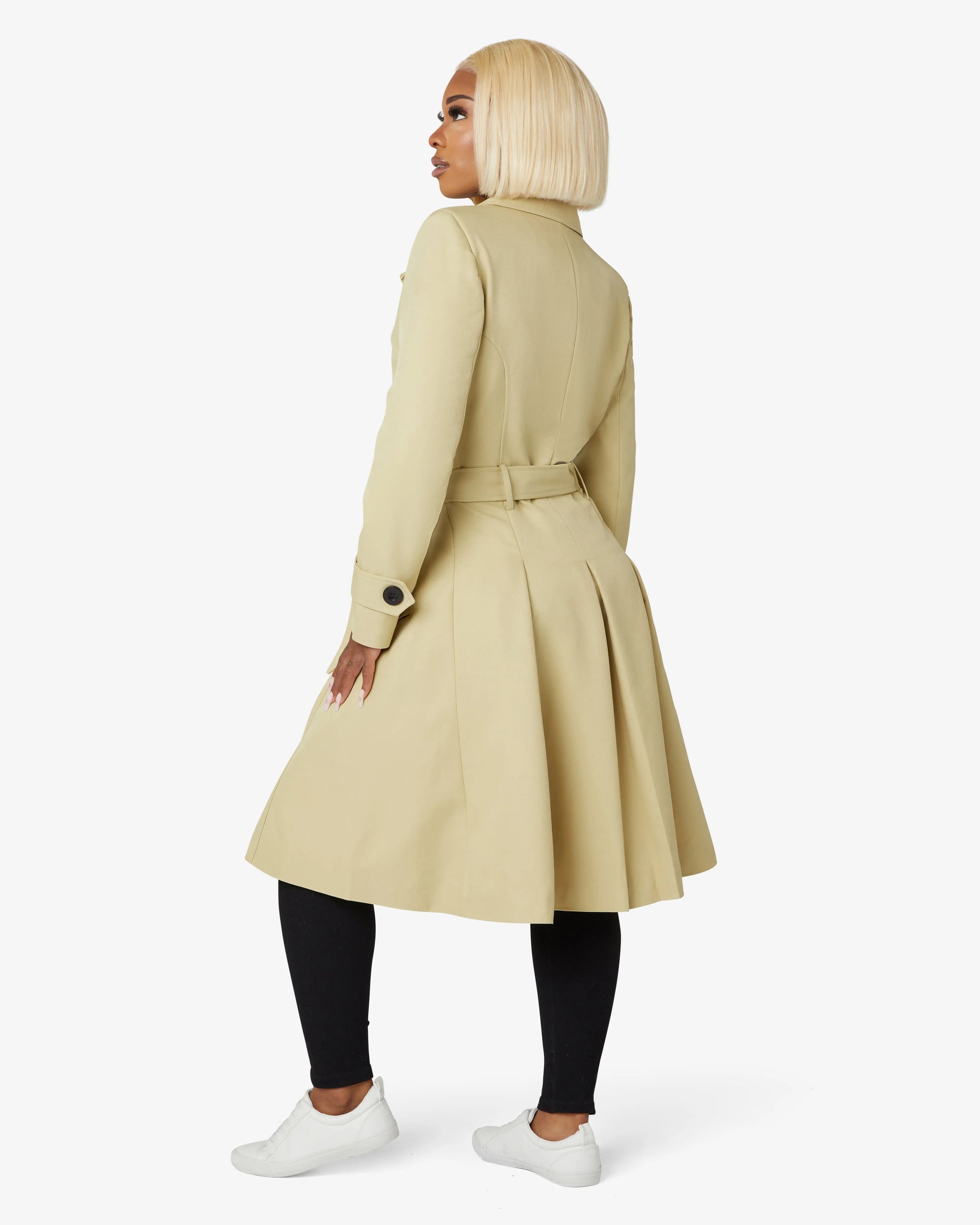 Spring/Summer Double Breasted Trench Mac Coat (1201-SP) De La Creme