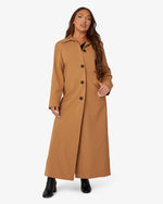 Spring/Summer Single Breasted Longline Collared Mac Coat (1204-SP) De La Creme