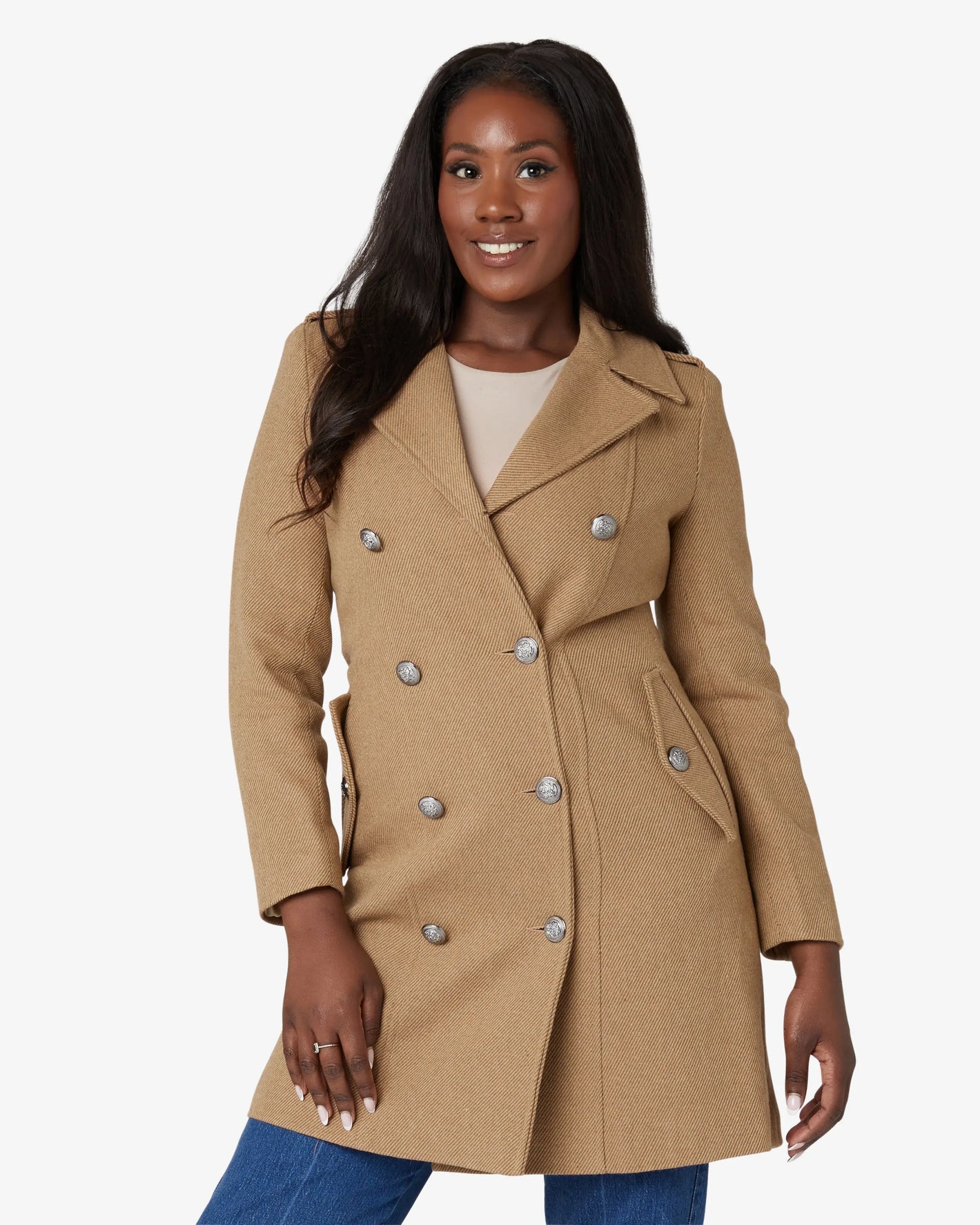Double Breasted Twill Military Coat (1908) De La Creme