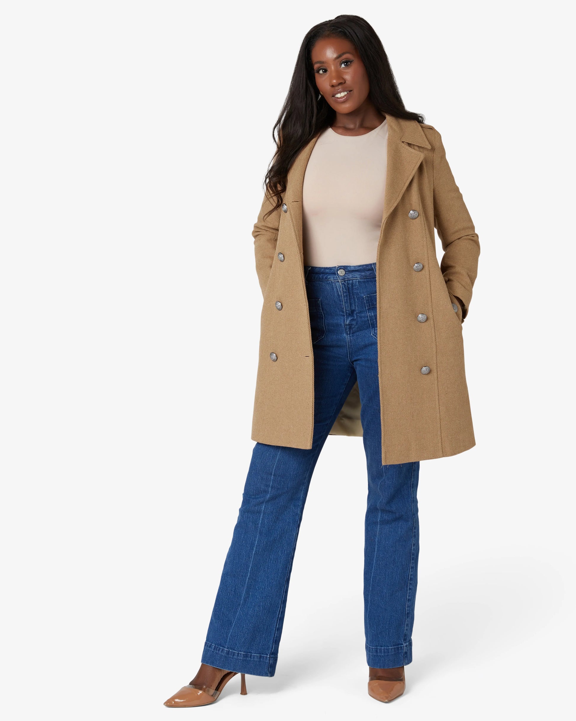 Double Breasted Twill Military Coat (1908) De La Creme