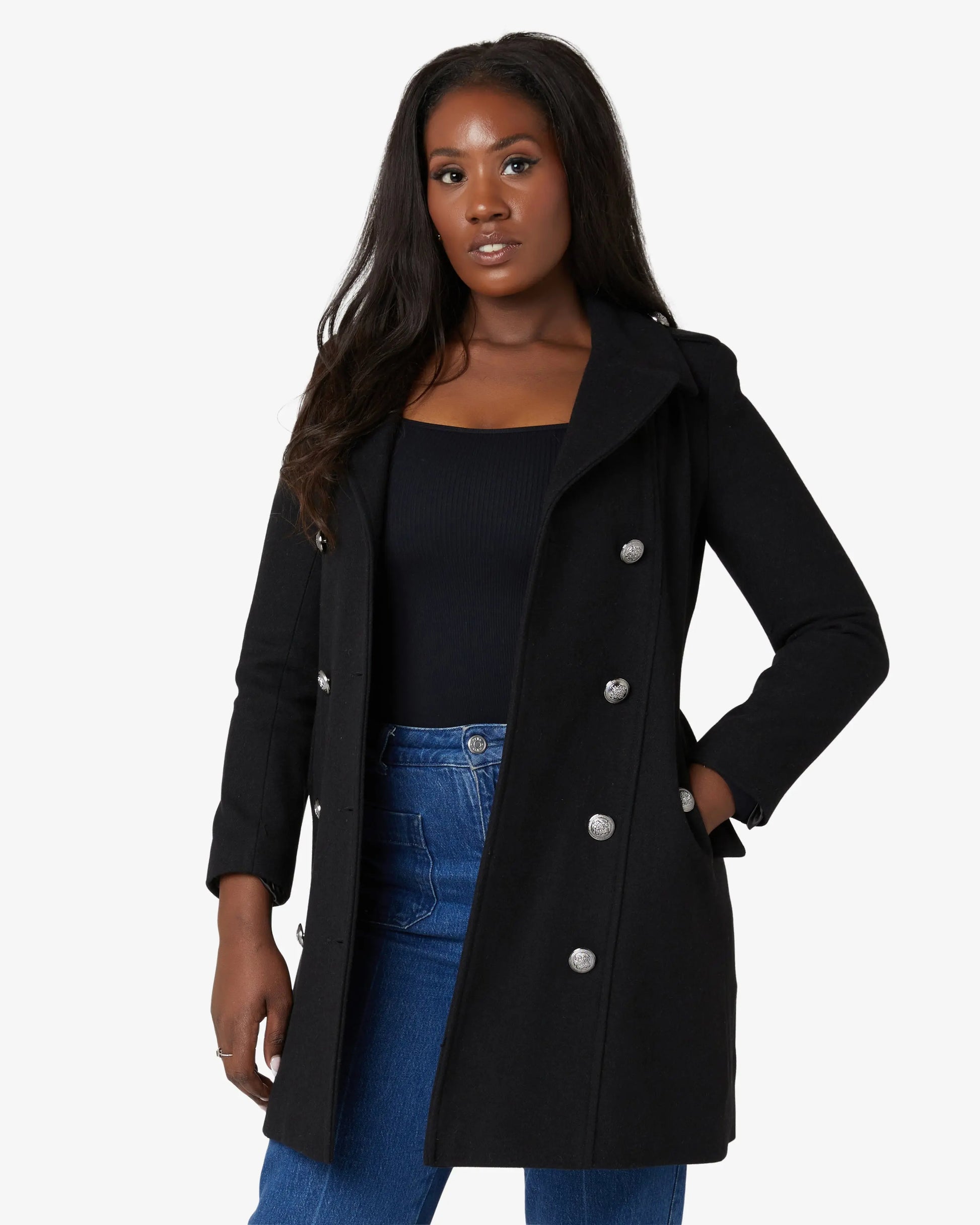 Double Breasted Twill Military Coat (1908) De La Creme
