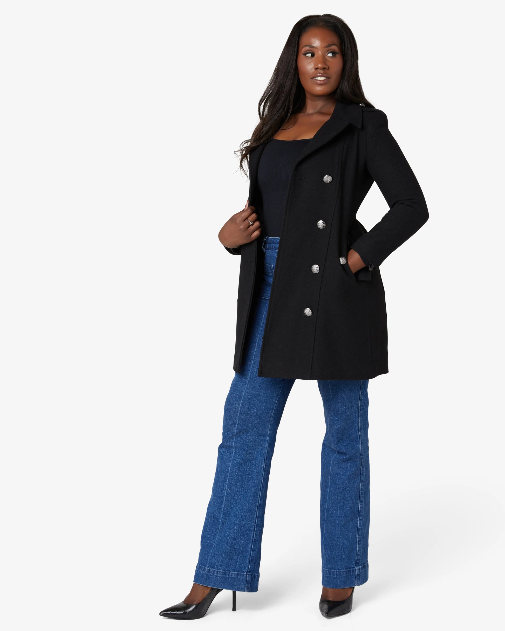 Double Breasted Twill Military Coat (1908) De La Creme