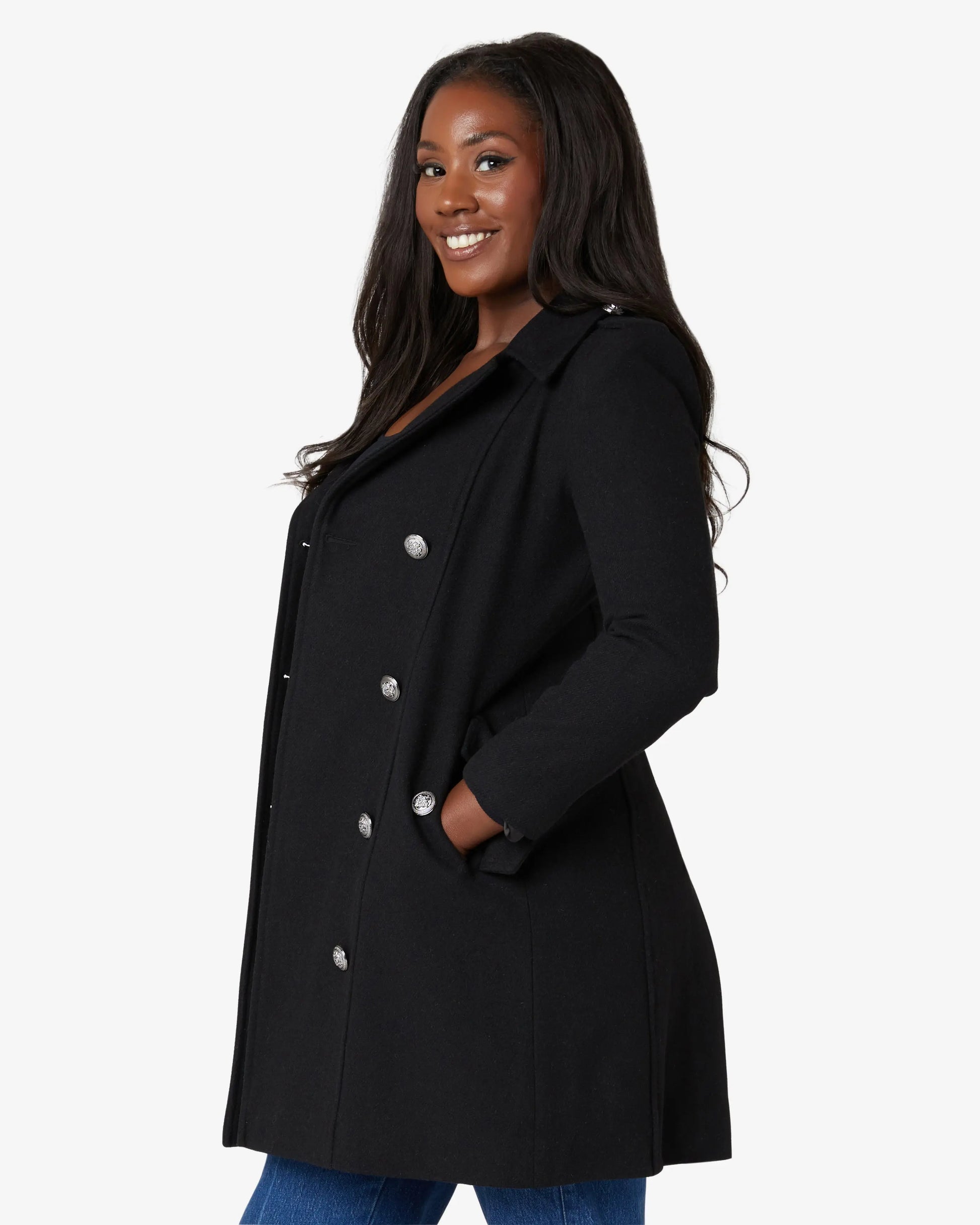 Double Breasted Twill Military Coat (1908) De La Creme