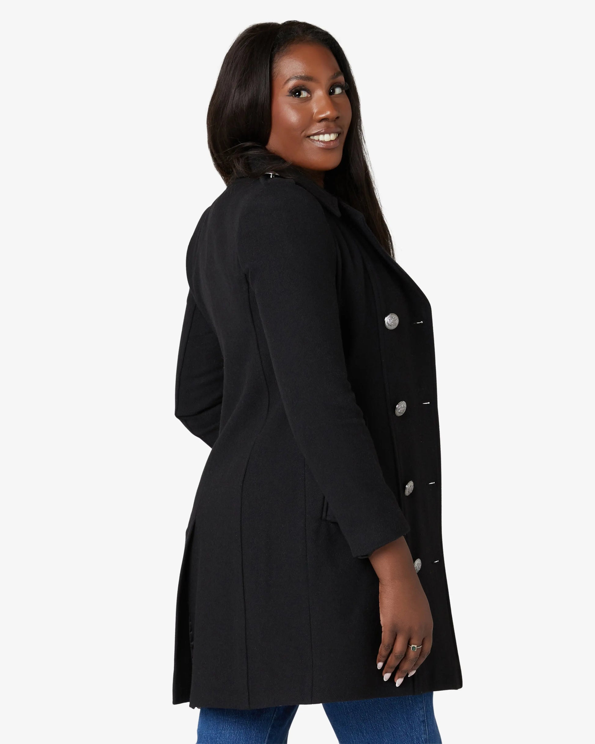 Double Breasted Twill Military Coat (1908) De La Creme