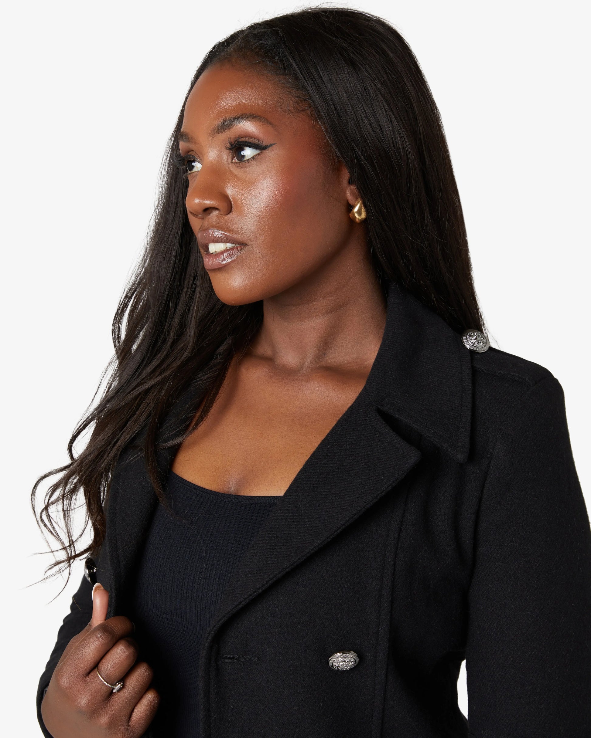 Double Breasted Twill Military Coat (1908) De La Creme