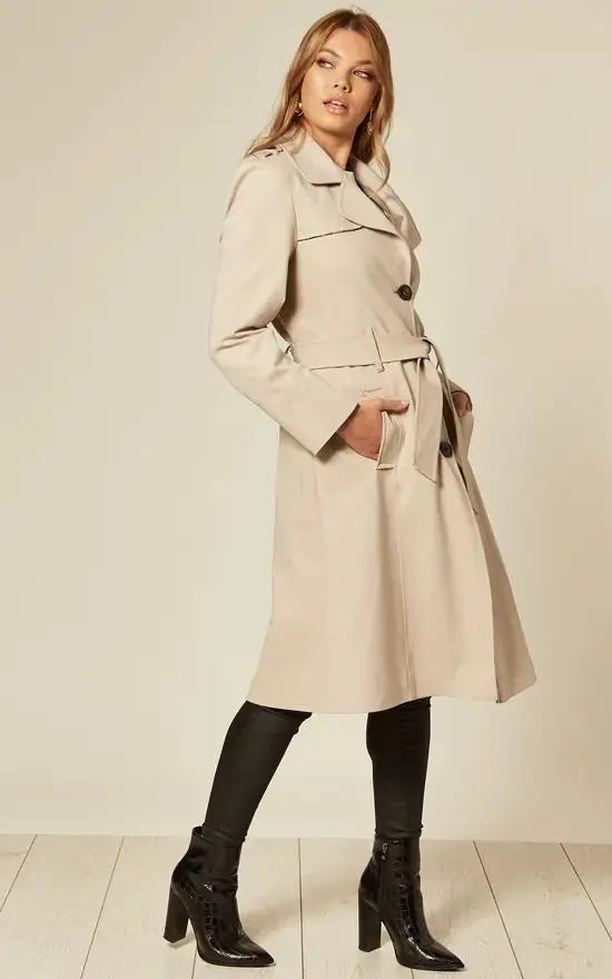 Spring/Summer Lightweight Military Duster Trench Coat De La Creme