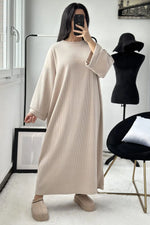 Long Sleeve Corduroy Maxi Dress - SARA De La Creme