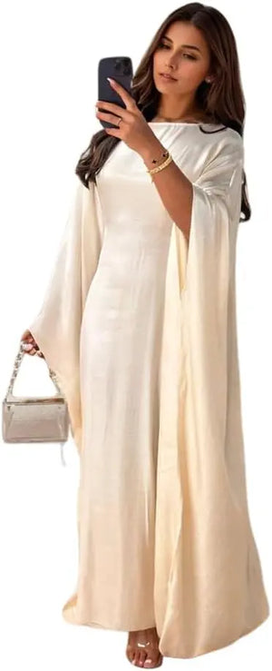 Womens Shimmer Butterfly Abaya Dress De La Creme