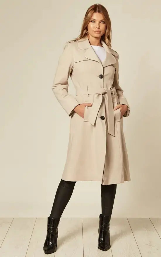 Spring/Summer Lightweight Military Duster Trench Coat De La Creme