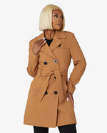Spring/Summer Military Double Breasted Trench Coat (9049-SP) De La Creme