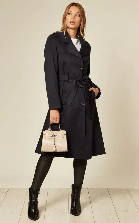 Spring/Summer Lightweight Military Duster Trench Coat De La Creme