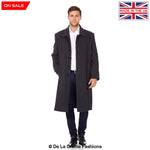 De La Creme MAN - Wool & Cashmere Long Formal Undertaker Security Overcoat