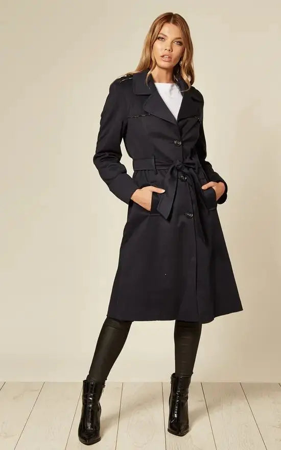 Spring/Summer Lightweight Military Duster Trench Coat De La Creme