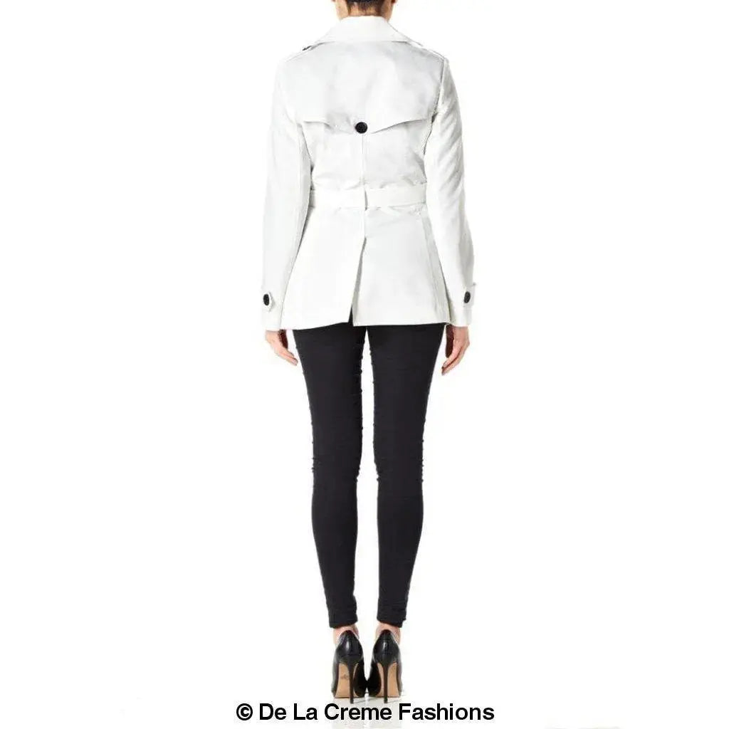 Women's Spring/Summer Double Breasted Short Belted Coat