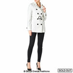 Women's Spring/Summer Double Breasted Short Belted Coat