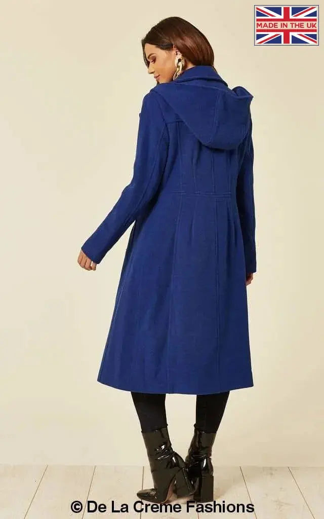 Beatrice Wool And Cashmere Hooded Mid Length Coat