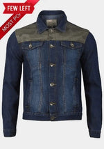 Brave Soul - Men's Camo Print Denim Jacket - De La Creme Fashions