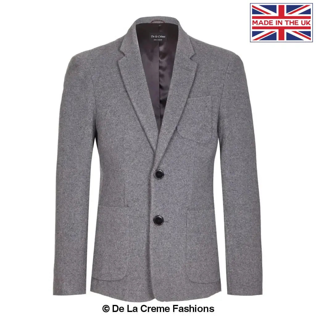 De La Creme MAN - Men's Wool & Cashmere Blend Blazer