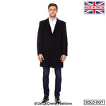 De La Creme MAN - Wool Blend Single Breasted Retro Mod Crombie Coat
