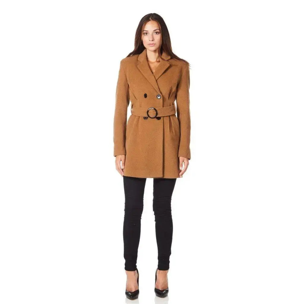 Short belted coat sales