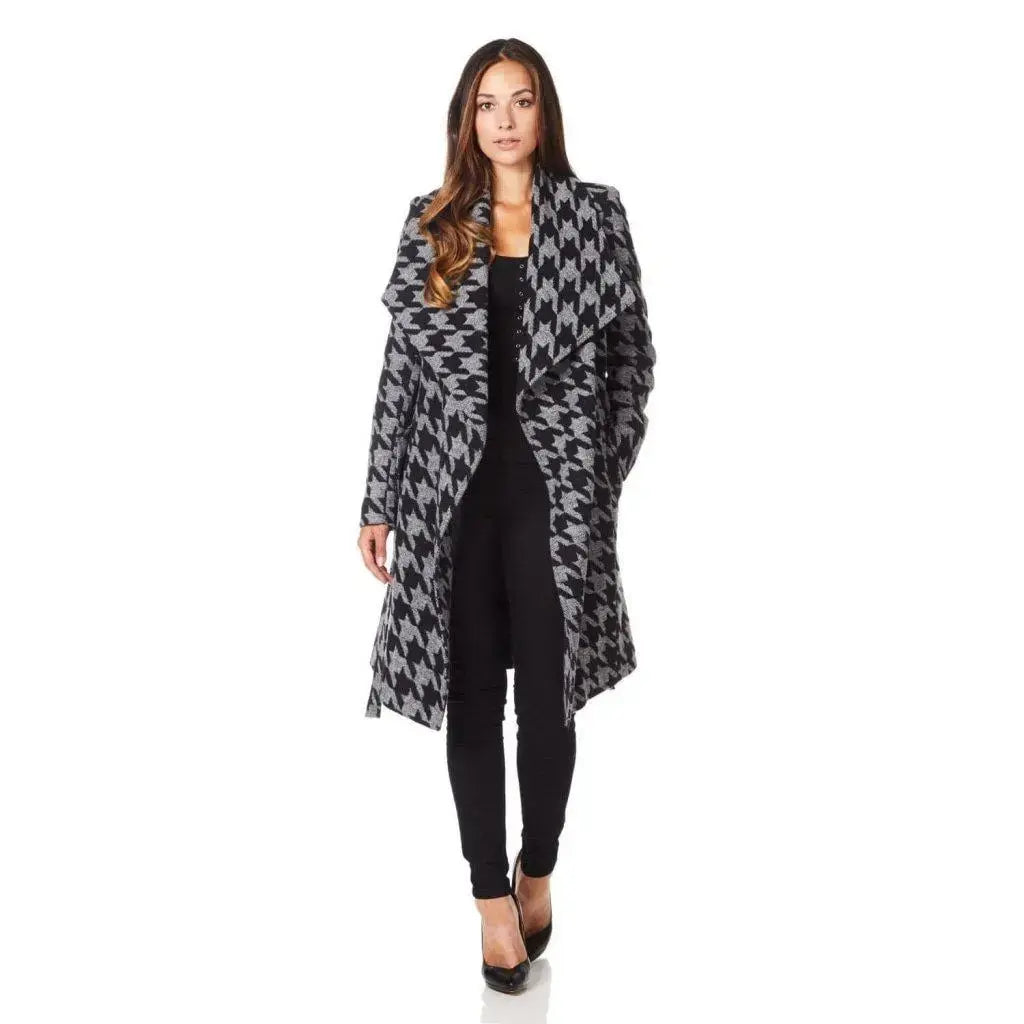 Dogtooth coat womens sales
