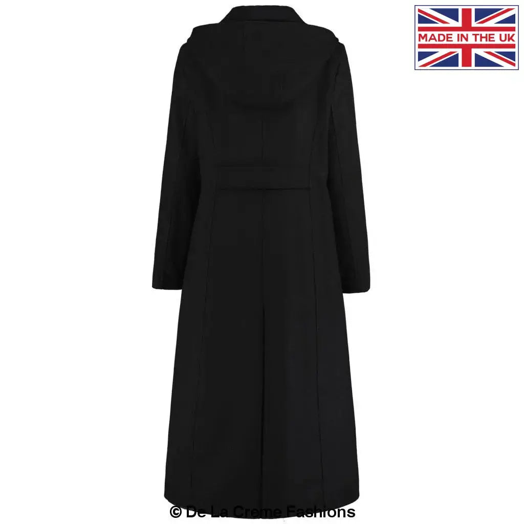 De La Creme - Womens Longline Hooded Winter Coat