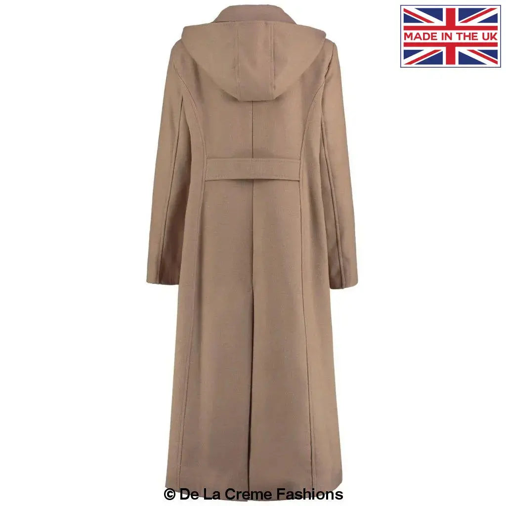 De La Creme - Womens Longline Hooded Winter Coat