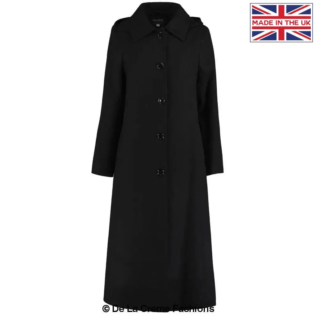 De La Creme - Womens Longline Hooded Winter Coat