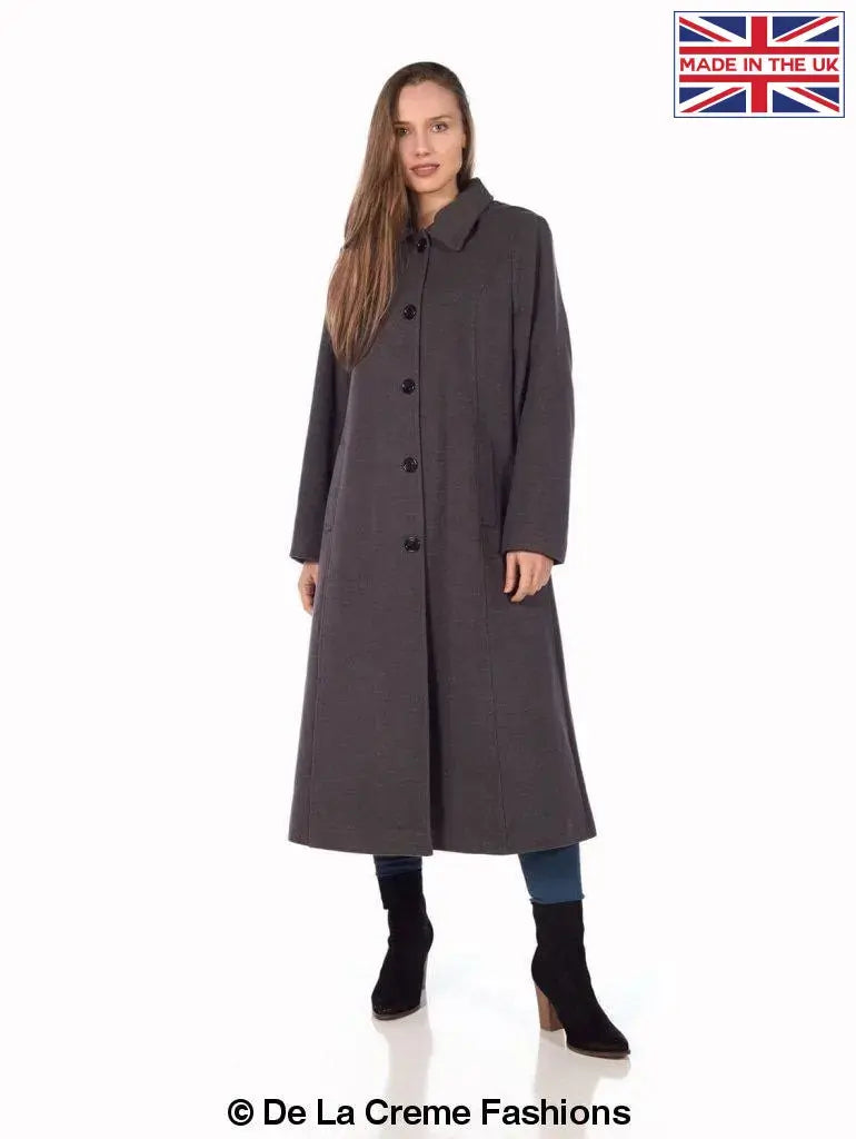 De La Creme - Womens Longline Hooded Winter Coat