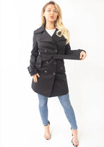 Alice Mid Length Belted Mac Coat