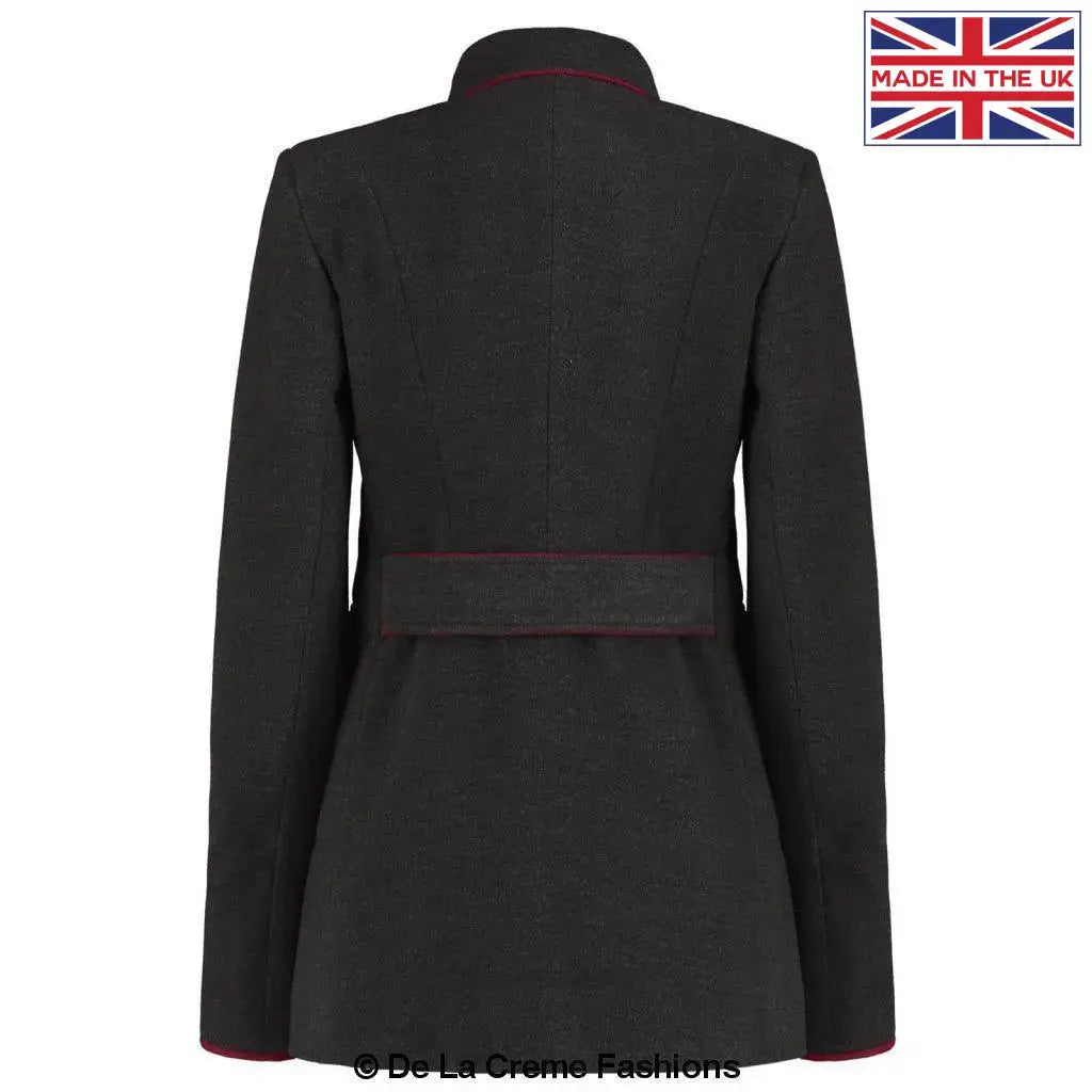 De La Creme - Women's Military Style Pea Coat