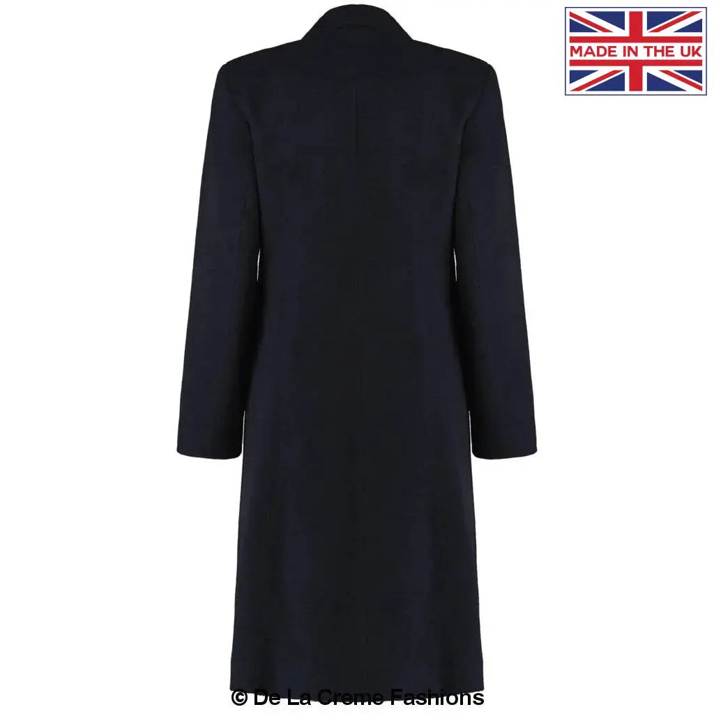 De La Creme - Women's Mohair Blend Longline Winter Coat