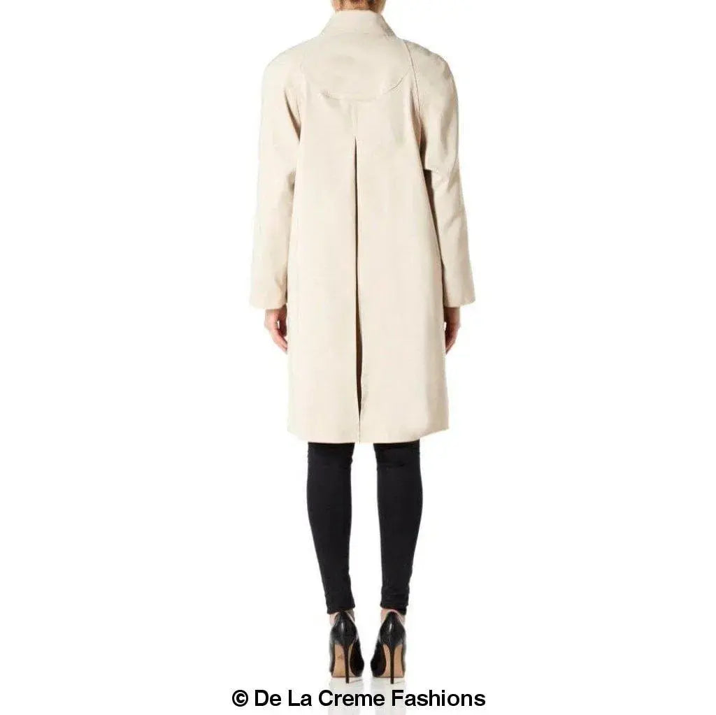 De La Creme - Womens Oversized Knee Length Plus Size Mac
