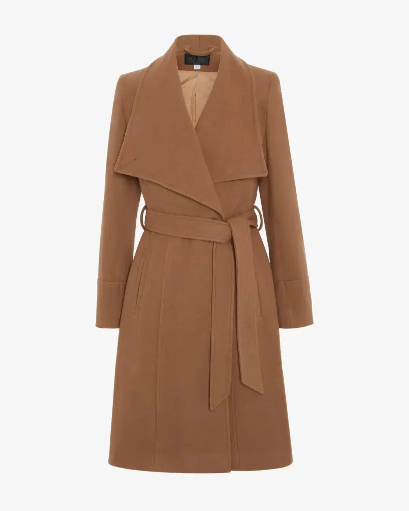 Harpreet Waterfall Lapel Double Breasted Duster Coat