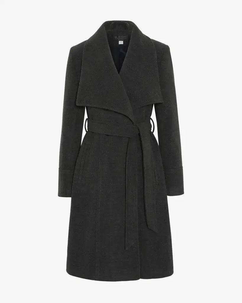 Harpreet Waterfall Lapel Double Breasted Duster Coat