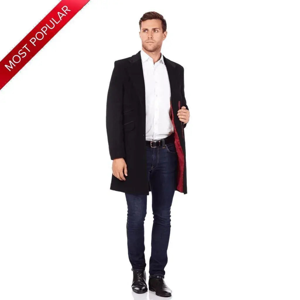 De La Creme Mens Peaky Blinders Retro Mod Covert Coat