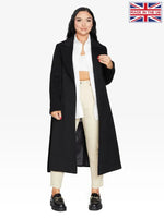 Belted Longline Duster Coat (2024) Black / Uk 8/eu 36/us 4