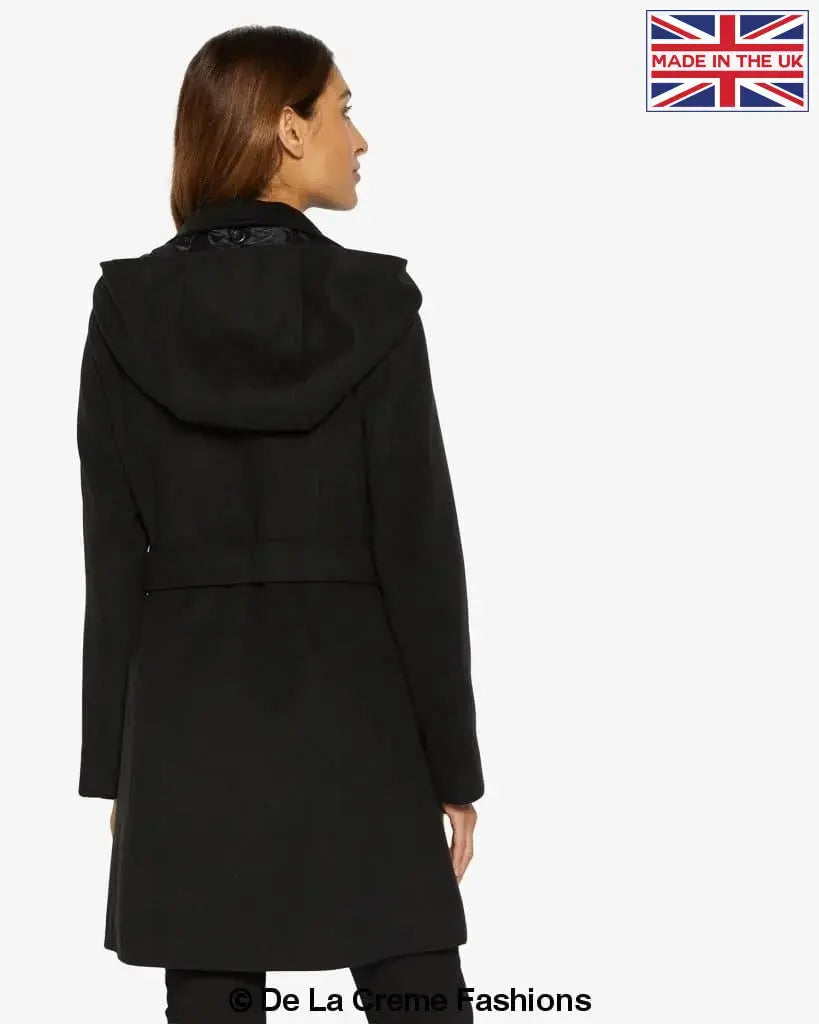 Stephanie Double Breasted Hooded Coat