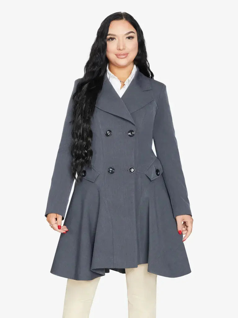 Spring/summer Double Breasted Skater Coat (1102-Sp)