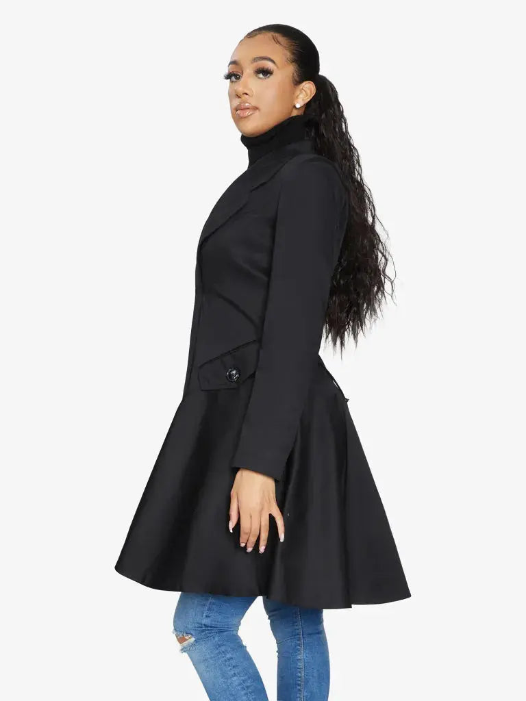 Spring/summer Double Breasted Skater Coat (1102-Sp)
