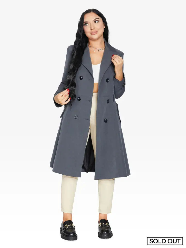 Spring/summer Double Breasted Trench Mac Coat (1201-Sp)
