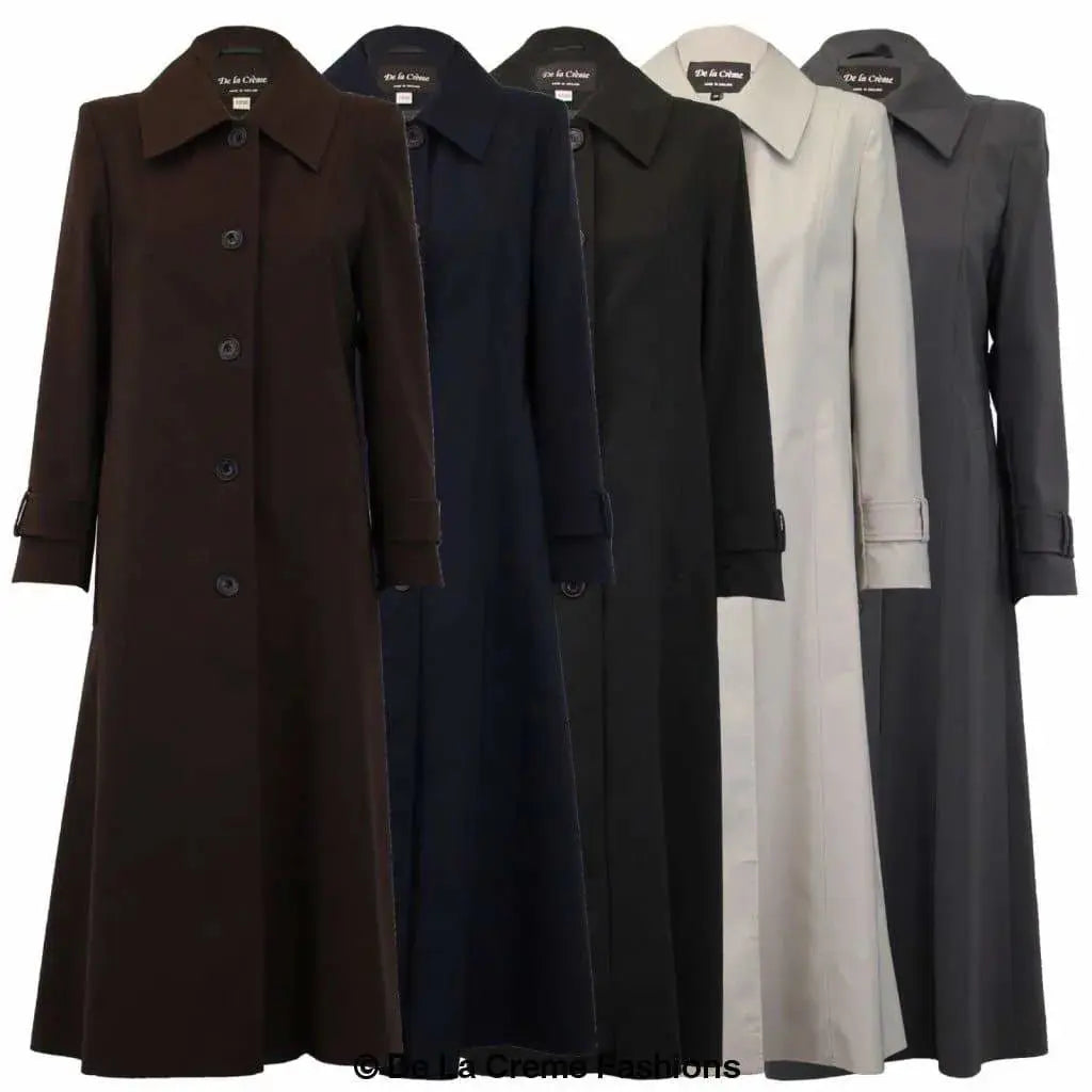 De La Creme - Women's Spring/Summer Long Mac Coat