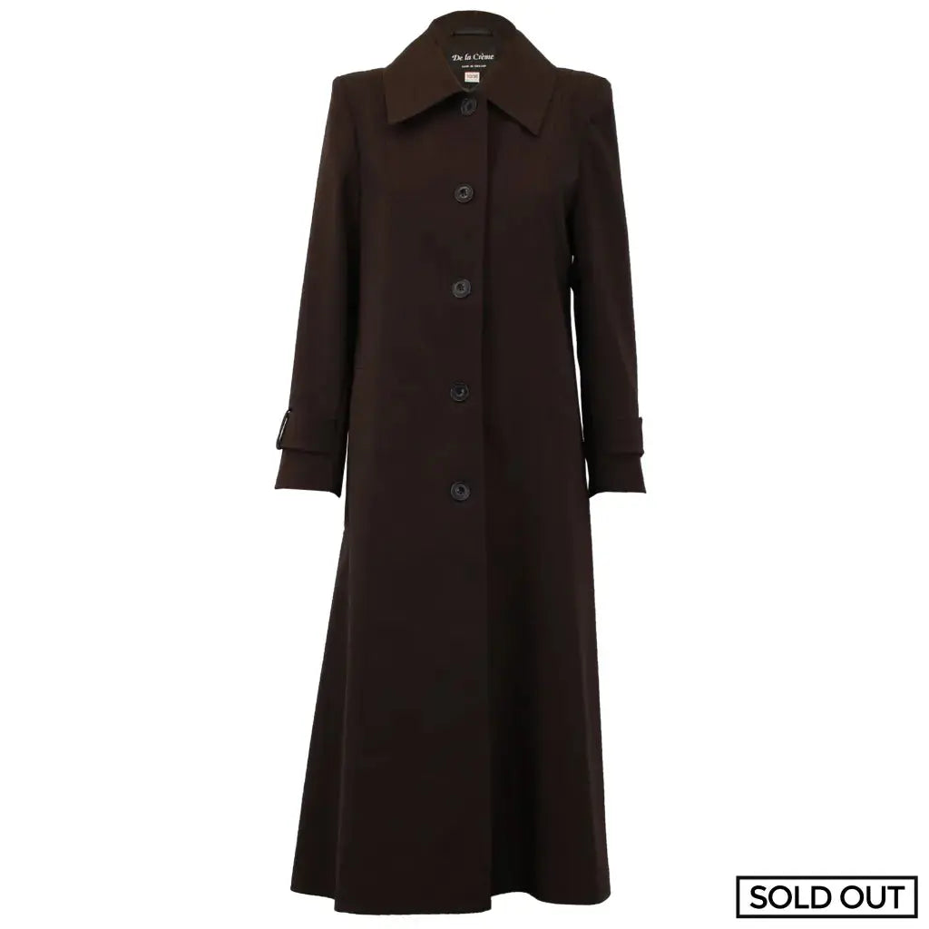 Spring/summer Longline Mac Coat (2002-Sp) Brown / Uk 10/eu 38/us 6