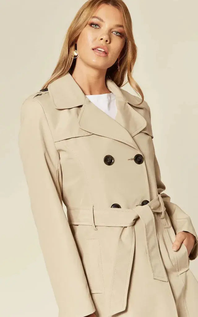De La Creme - Womens Spring/summer Double Breasted Trench Coat