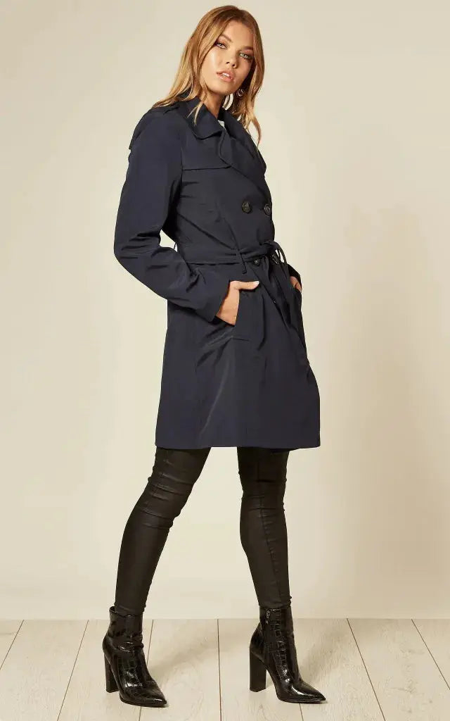 De La Creme - Womens Spring/summer Double Breasted Trench Coat