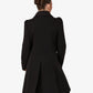 Double Breasted Peter Pan Collar Skater Coat (1209) De La Creme