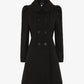 Double Breasted Peter Pan Collar Skater Coat (1209) De La Creme