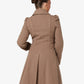 Double Breasted Peter Pan Collar Skater Coat (1209) De La Creme